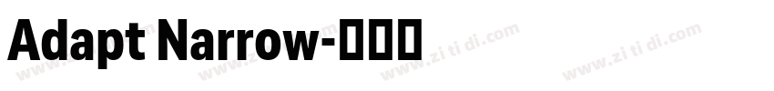 Adapt Narrow字体转换